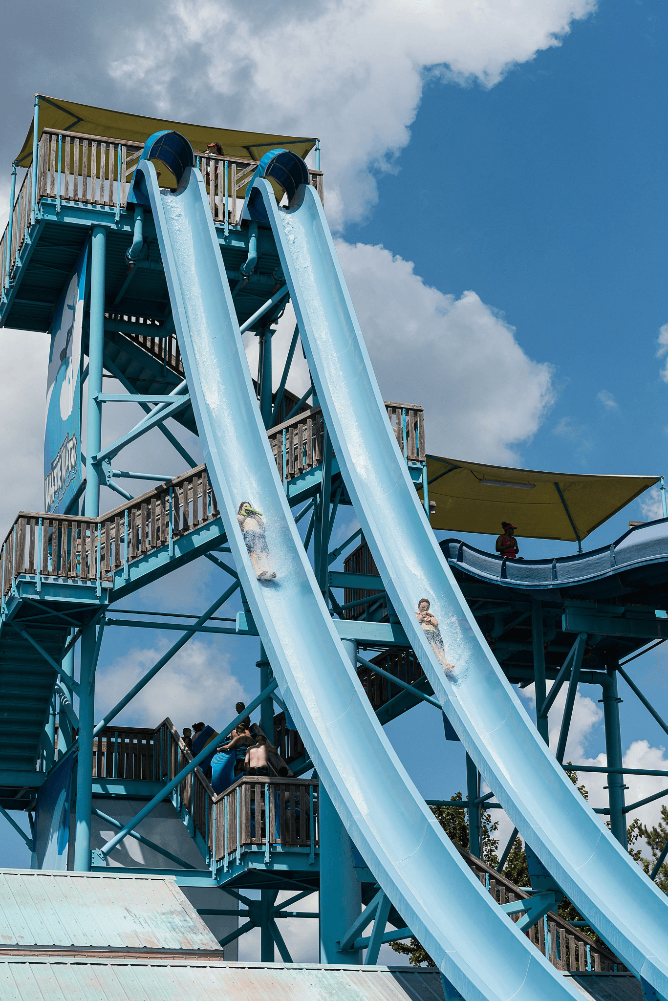 Kalani Towers Drop Slides at White Water