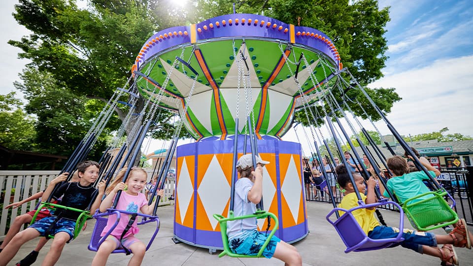 Kiddie Swings at Seabreeze Amusement Park