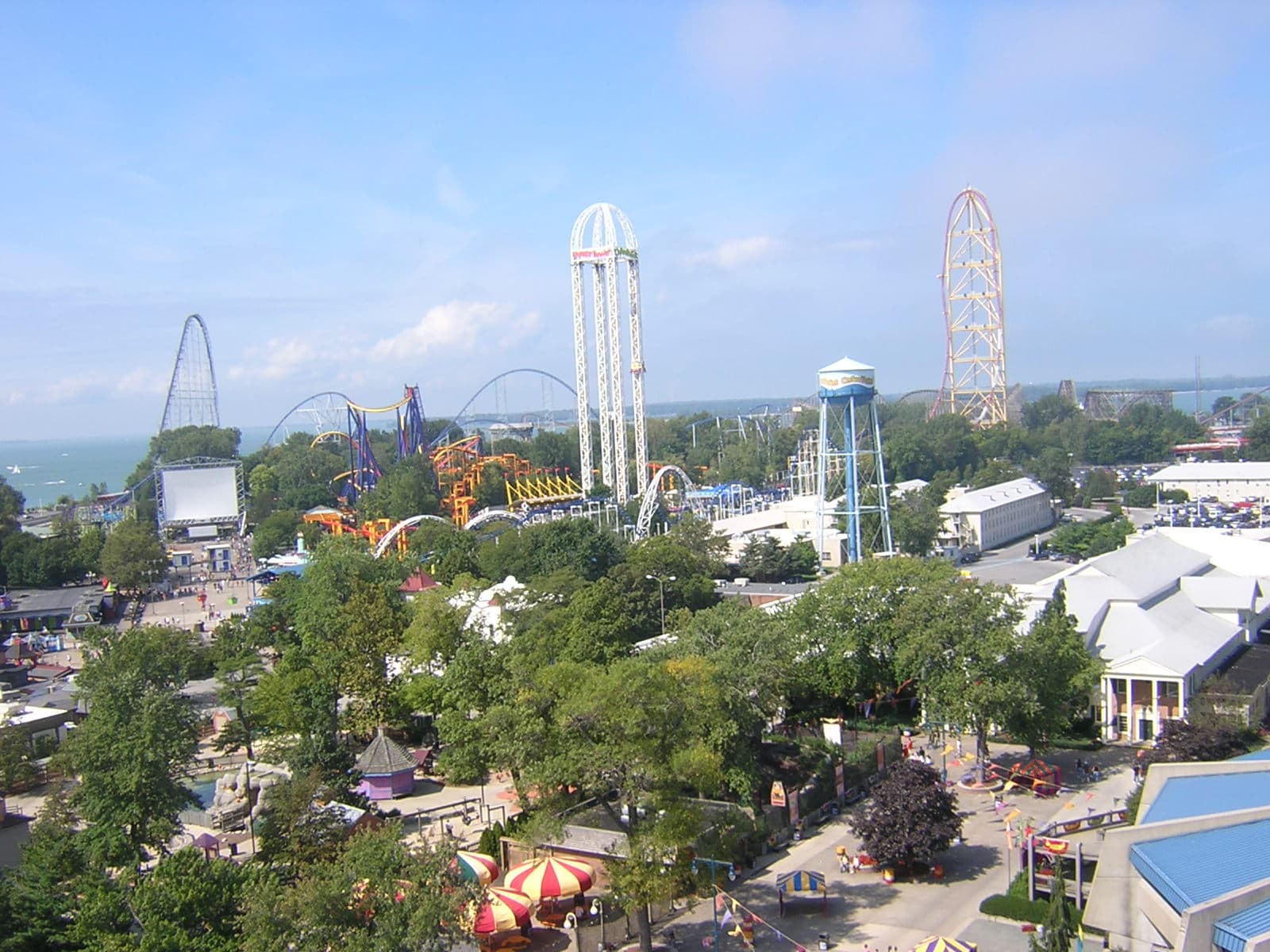 Cedar Point aerial view