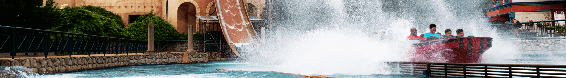 Escape From Pompeii water ride at Busch Gardens Williamsburg