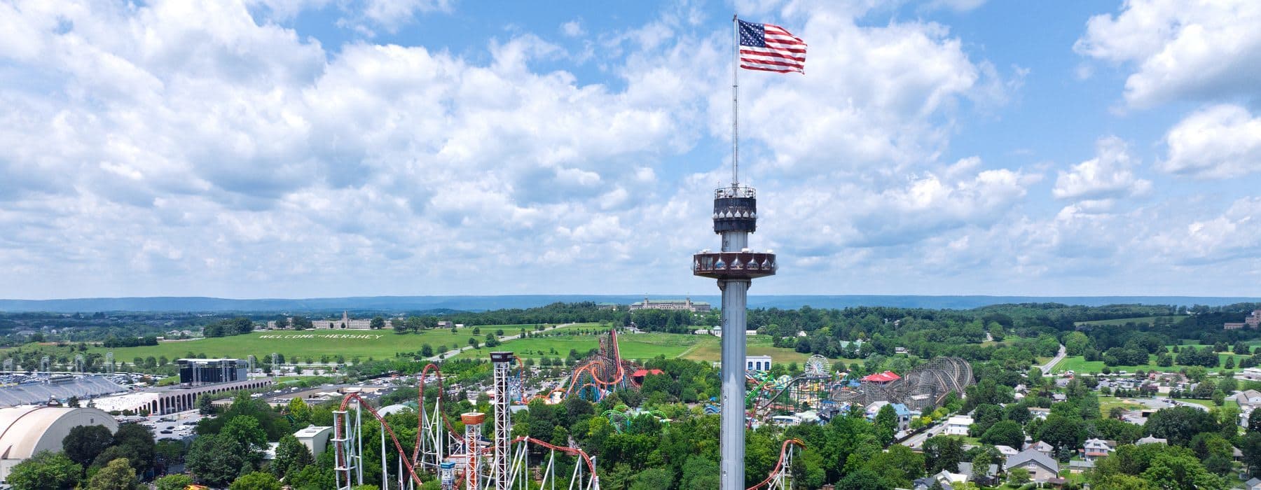 Kissing Tower at Hersheypark