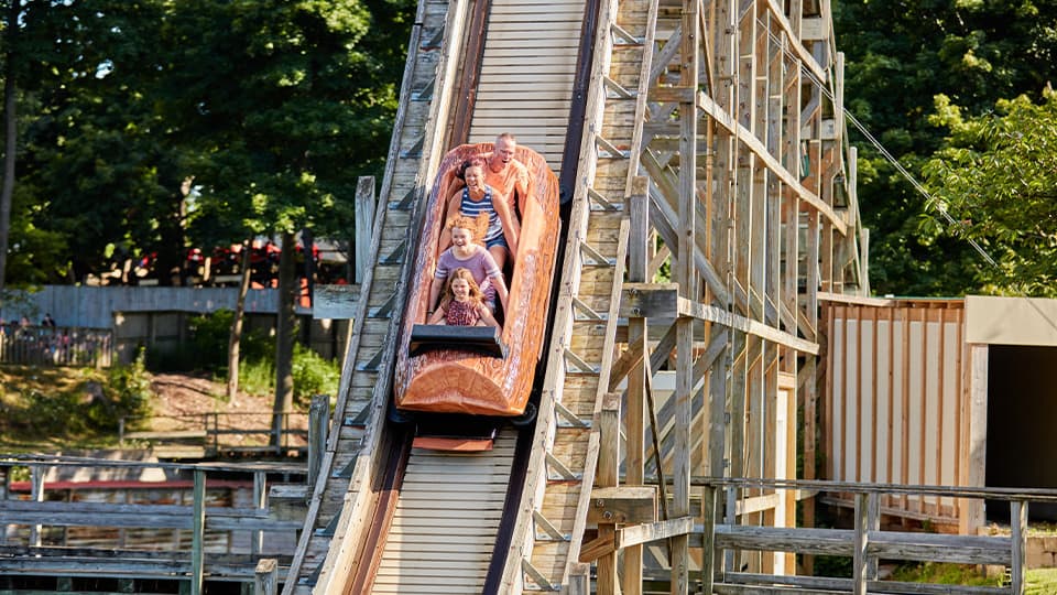 Log Flume at Seabreeze Amusement Park