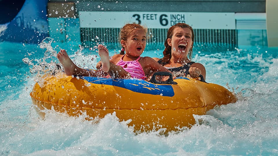 Rip Tide Tube Slide at Seabreeze Amusement Park