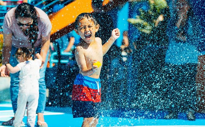 Rescue Bay Splash Zone at SeaWorld San Diego